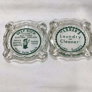 Collectible advertising ashtrays 1950’s Florida